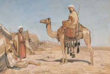 Ein Beduinenlager oder beduinische Araber